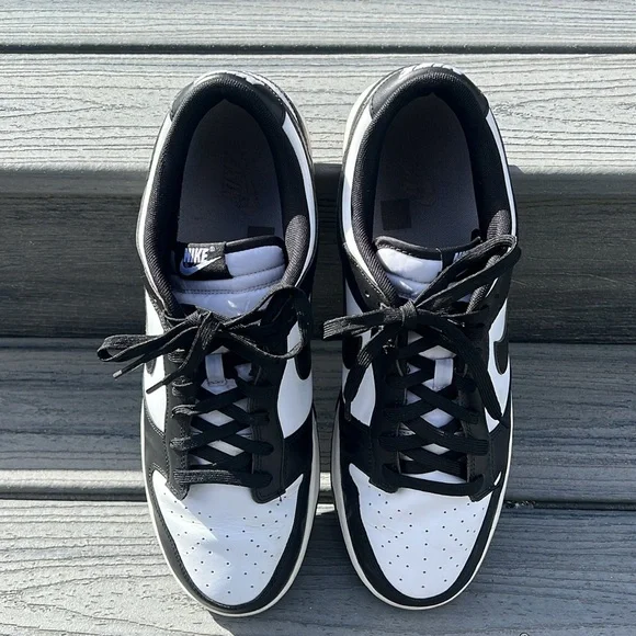 Nike Dunk low Panda Men's Black and White Sneakers in men’s size 14 good condn - Picture 3 of 8